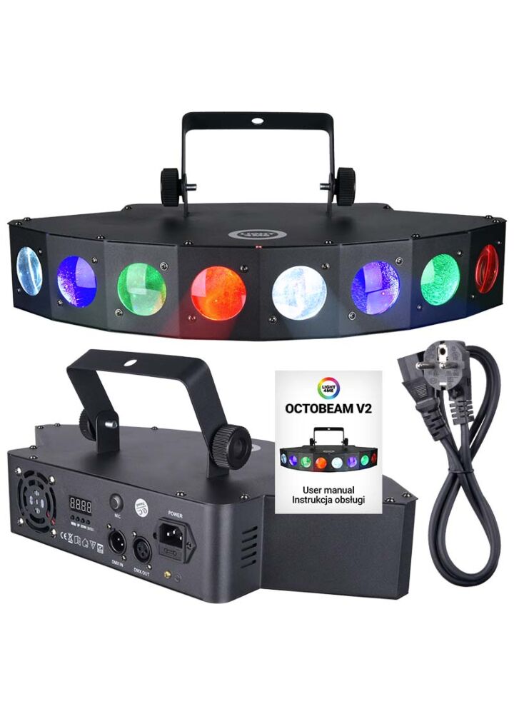 LIGHT4ME OCTOBEAM V2 disco effect LED stage spotlight