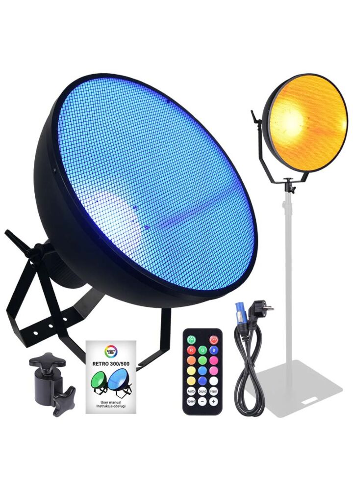 LIGHT4ME RETRO 500 RGBA IR stage spotlight light decoration remote control