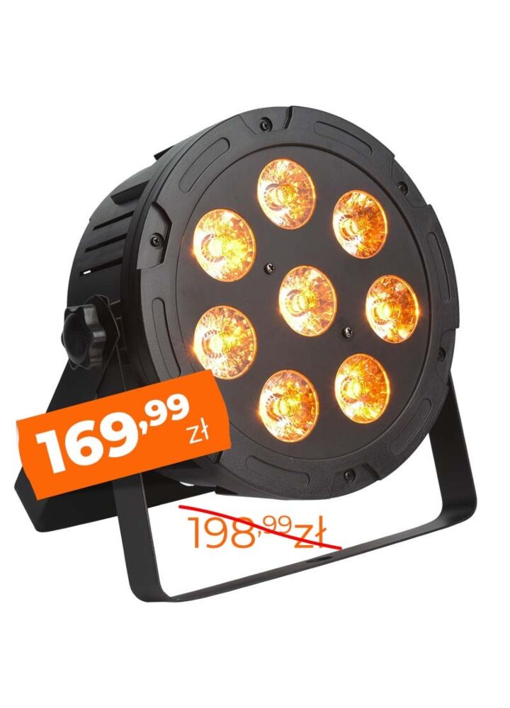 LIGHT4ME TRI PAR 8x9W MKII RGB LED slim płaski