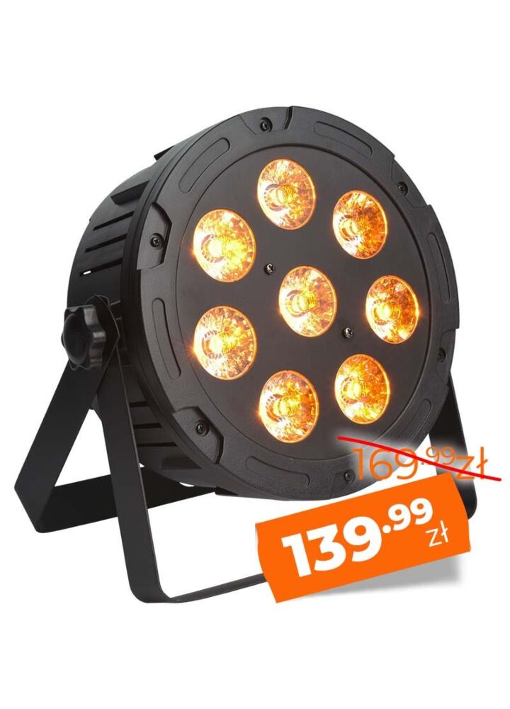 LIGHT4ME TRI PAR 8x9W MKII RGB LED slim płaski