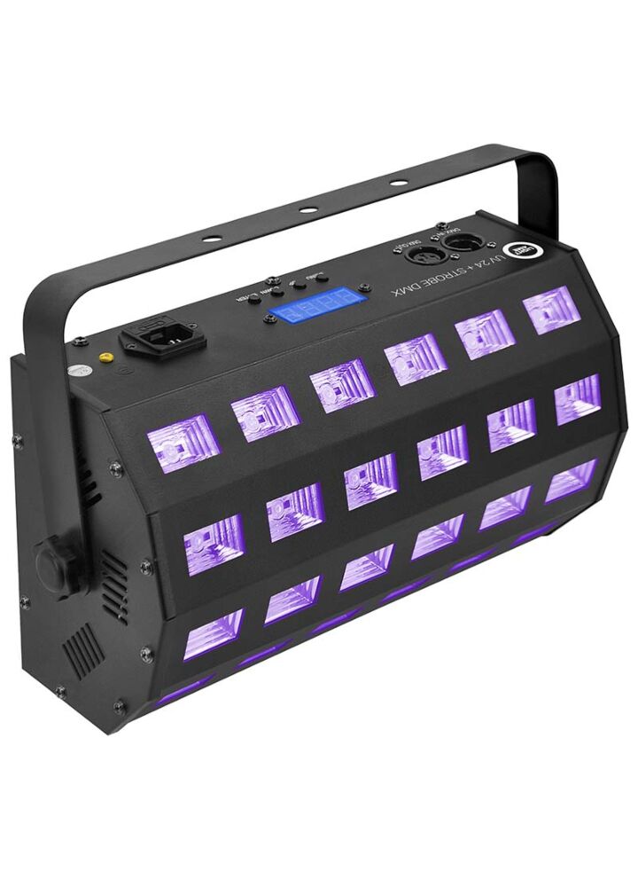 LIGHT4ME UV 24 + STROBE DMX reflektor ultrafioletowy stroboskop efekt LED