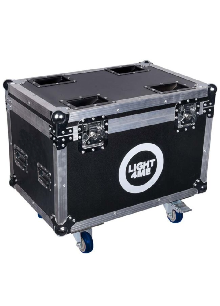 LIGHT4ME VENOM WASH 28x15 CASE 2IN1 skrzynia transportowa na 2 głowice ruchome akcesoria 4 kółka mechanizm blokady