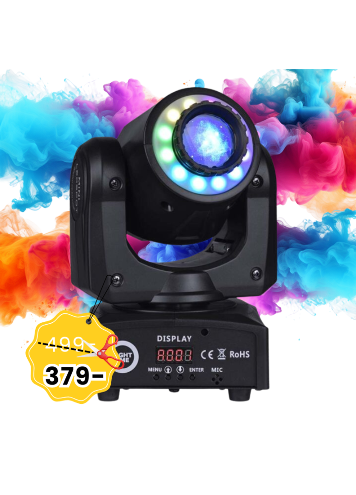 LIGHT4ME 30 SPOT RING przenośna mała głowica ruchoma LED