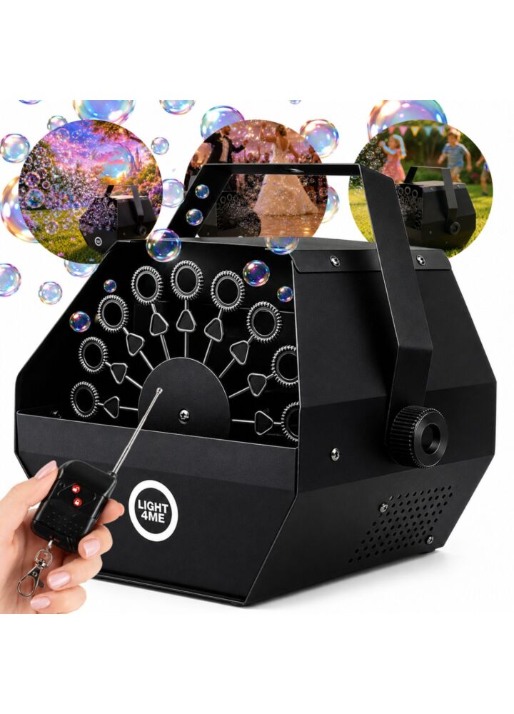 LIGHT4ME BM1 IR soap bubble machine efficient infrared remote control