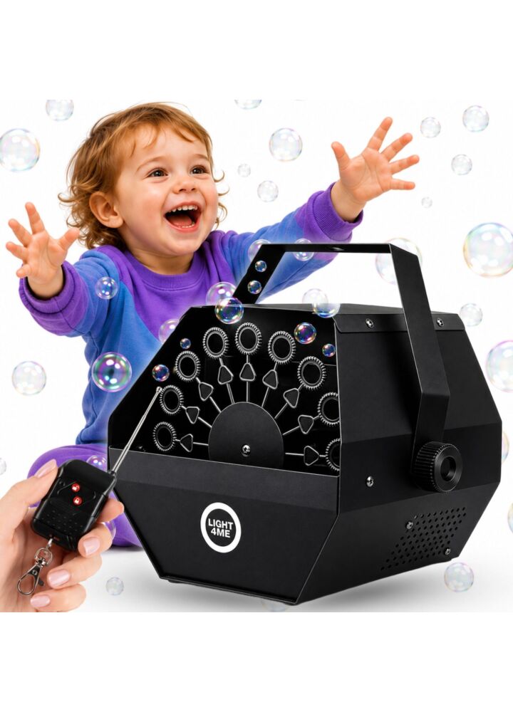 LIGHT4ME BM1 IR soap bubble machine efficient infrared remote control