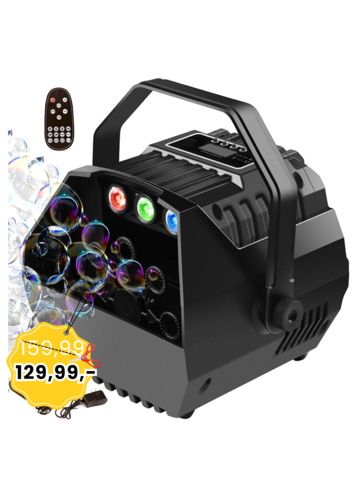 LIGHT4ME BM2 LED bezprzewodowa wytwornica baniek mydlanych z LED na pilota