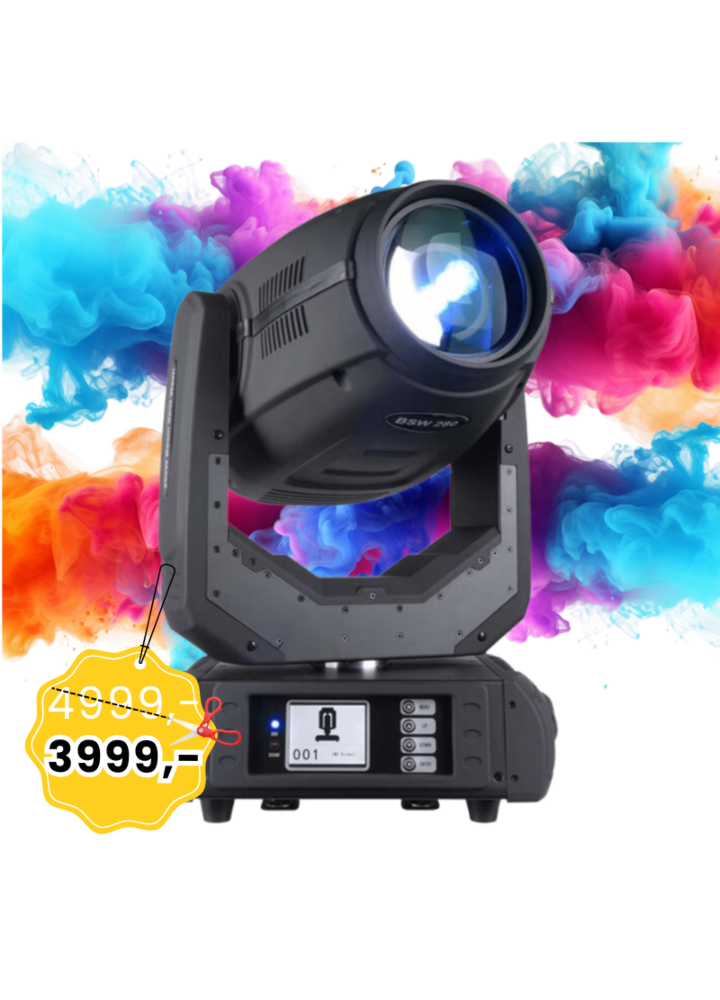 LIGHT4ME BSW 280 głowica ruchoma beam spot wash hybryda lampa wyładowcza