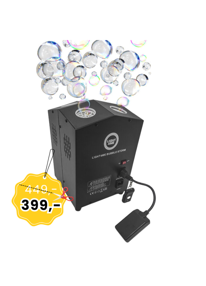 LIGHT4ME BUBBLE STORM wytwornica baniek mydlanych pilot bezprzewodowy
