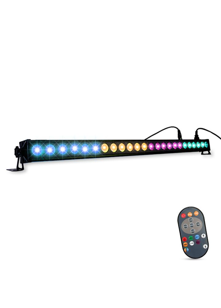 LIGHT4ME DECO BAR 24 RGBA IR listwa oświetleniowa belka LED oświetlenie sceniczne pilot