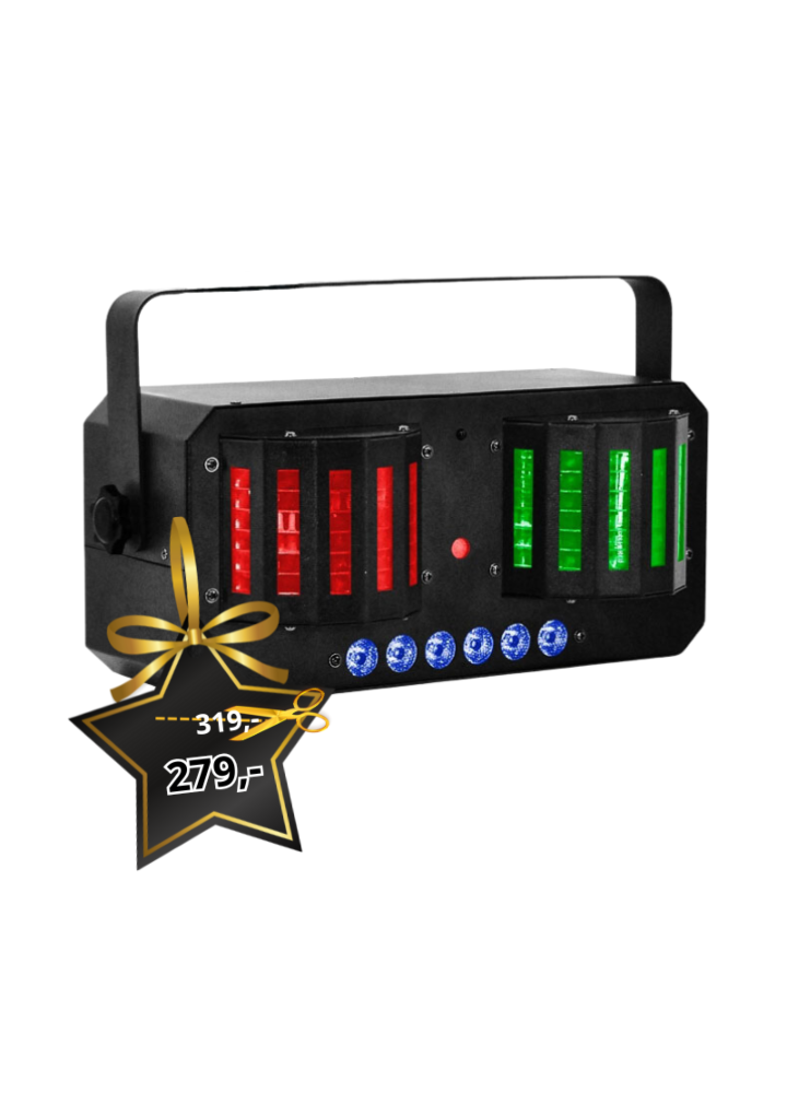 LIGHT4ME DERBY MIX STROBO LASER multiefekt disco LED