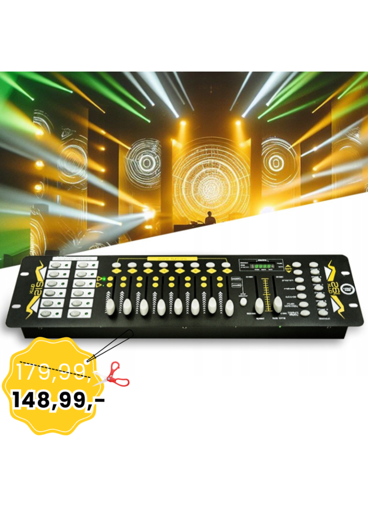 LIGHT4ME DMX 192 MKII suwakowy sterownik DMX