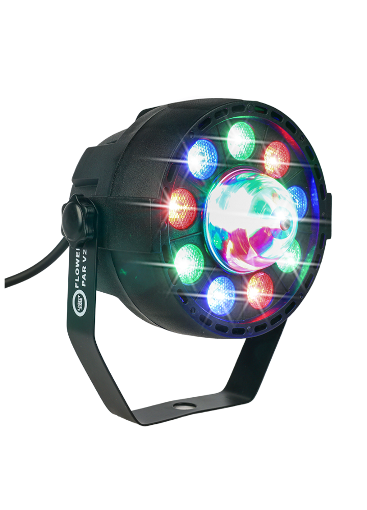 LIGHT4ME FLOWER PAR V2 reflektor dyskotekowy oświetlenie DJ efekt świetlny LED RGB