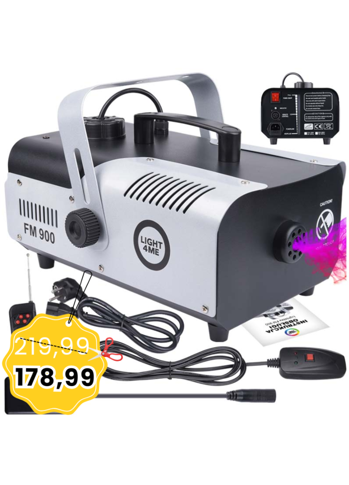 LIGHT4ME FM 900 wytwornica dymu mgły z pilotem