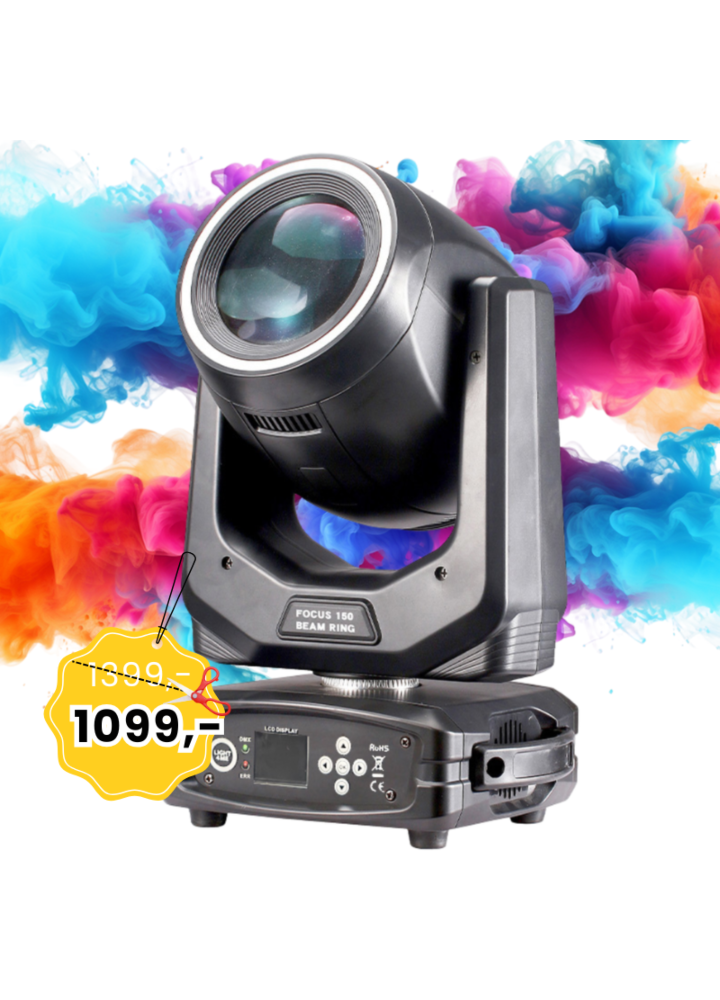 LIGHT4ME FOCUS 150 BEAM RING głowica ruchoma LED oświetlenie sceniczne