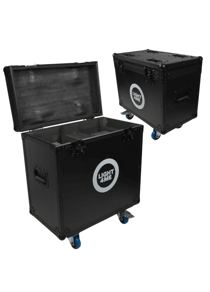 LIGHT4ME FOCUS 300W BEAM CASE 2IN1 skrzynia transportowa na 2 głowice ruchome akcesoria 4 kółka mechanizm blokady