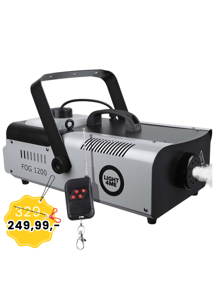 LIGHT4ME FOG 1200 wytwornica dymu mgły pilot