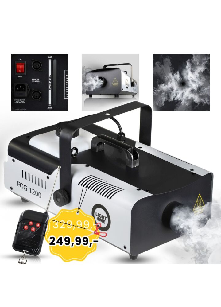 LIGHT4ME FOG 1200 wytwornica dymu mgły pilot