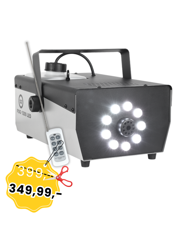 LIGHT4ME FOG 1200 LED V2 wytwornica dymu mgły pilot