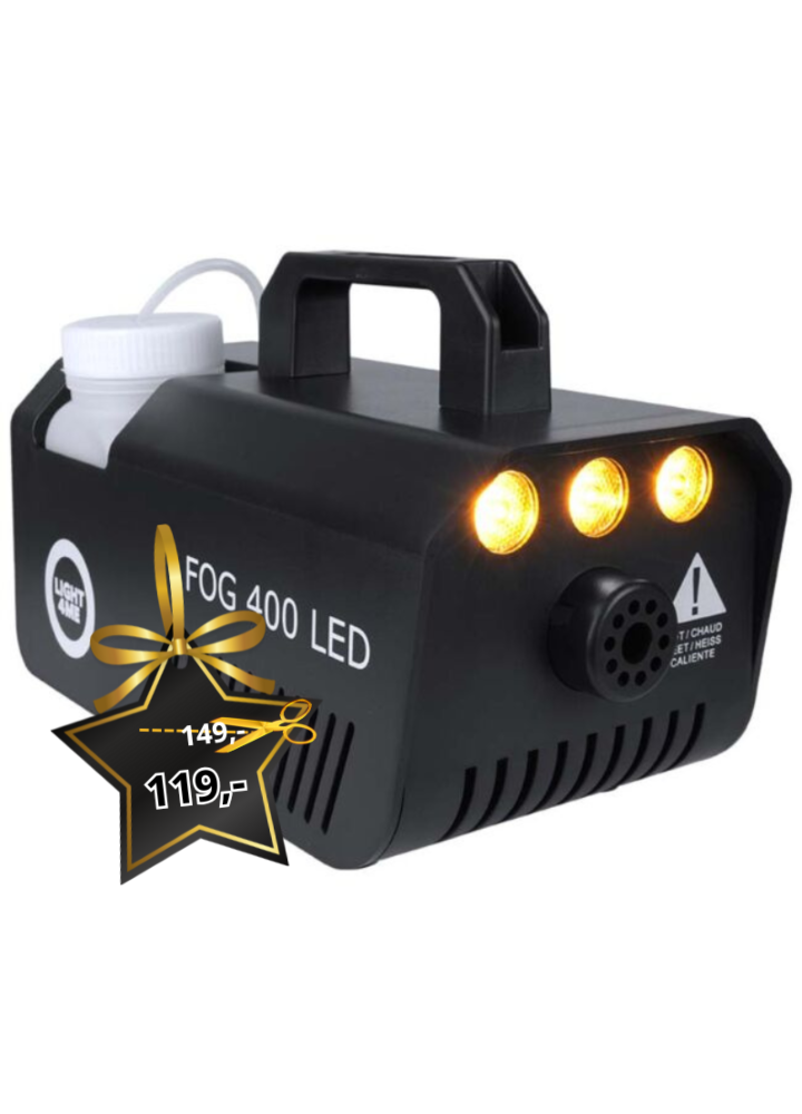 LIGHT4ME FOG 400 LED wytwornica dymu dla DJ mała lekka wydajna