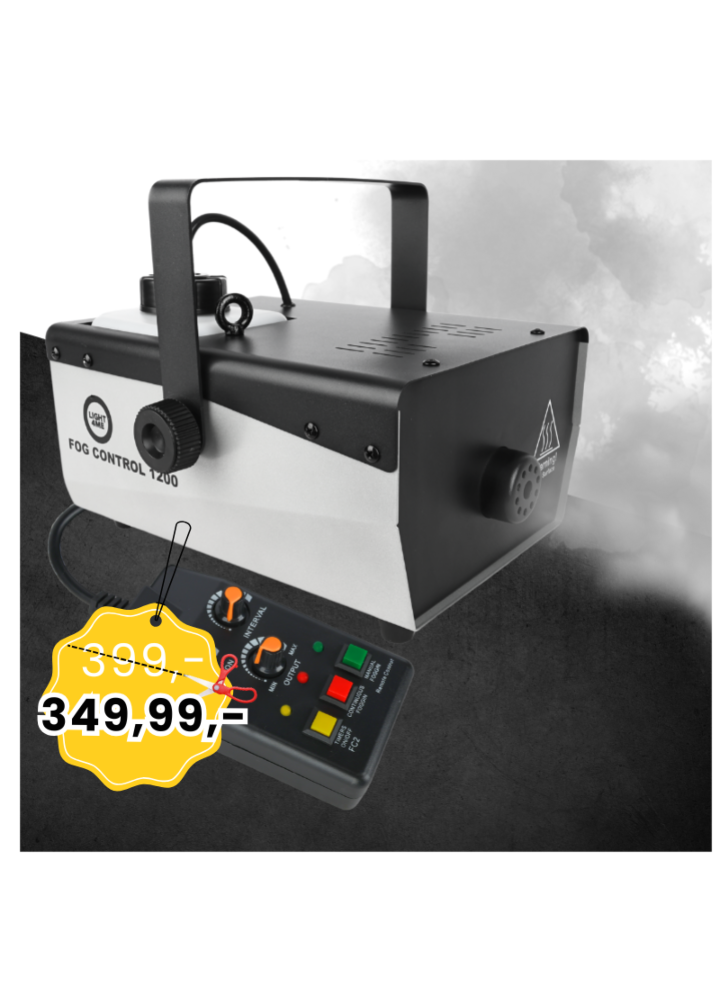 LIGHT4ME FOG CONTROL 1200 TIMER profesjonalna wytwornica dymu mgły pilot bezprzewodowy