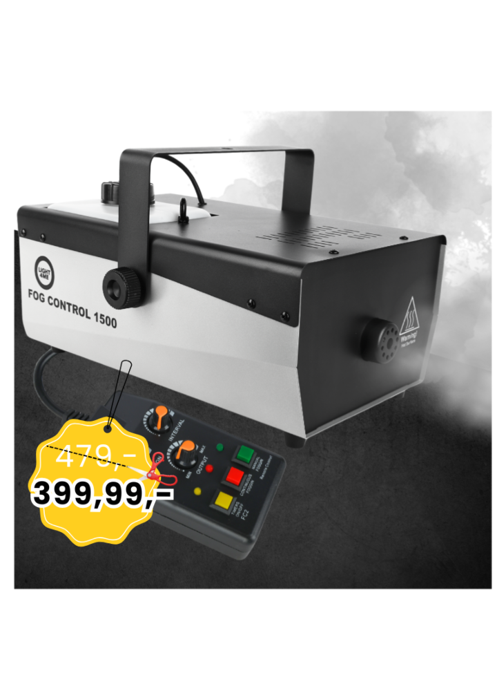 LIGHT4ME FOG CONTROL 1500 TIMER profesjonalna wytwornica dymu mgły pilot bezprzewodowy