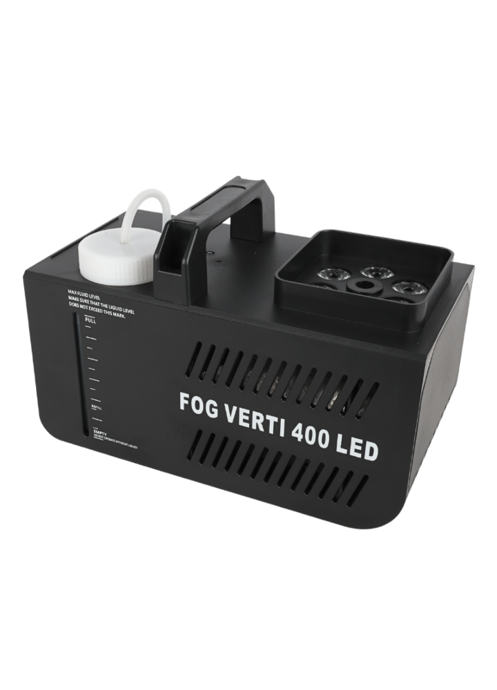 LIGHT4ME FOG VERTI 400 LED mała wytwornica dymu pionowego pilot bezprzewodowy efekt świetlny RGBW