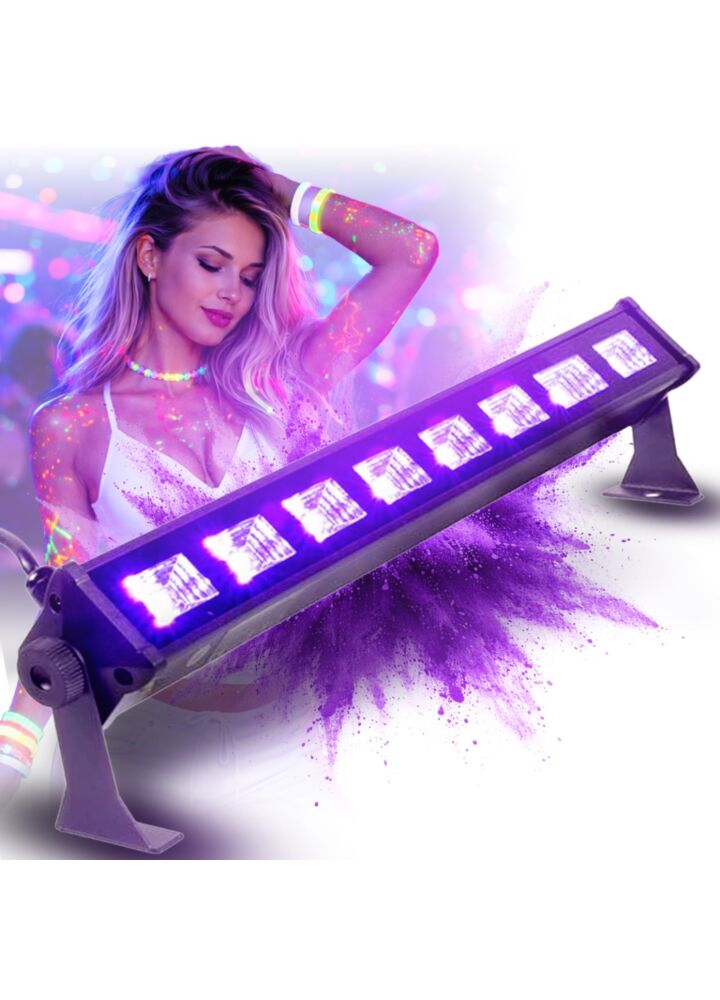 LIGHT4ME LED BAR UV 8 listwa belka LED 8x3W ultrafiolet
