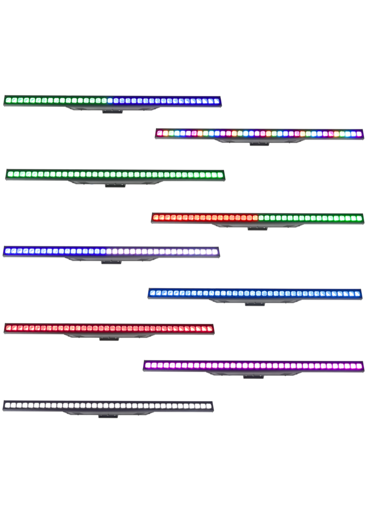 LIGHT4ME LED WALL 363 listwa oświetleniowa DMX dekoracja światłem 36x3W RGB SMD 3535 wypukłe soczewki uchwyt montażowy