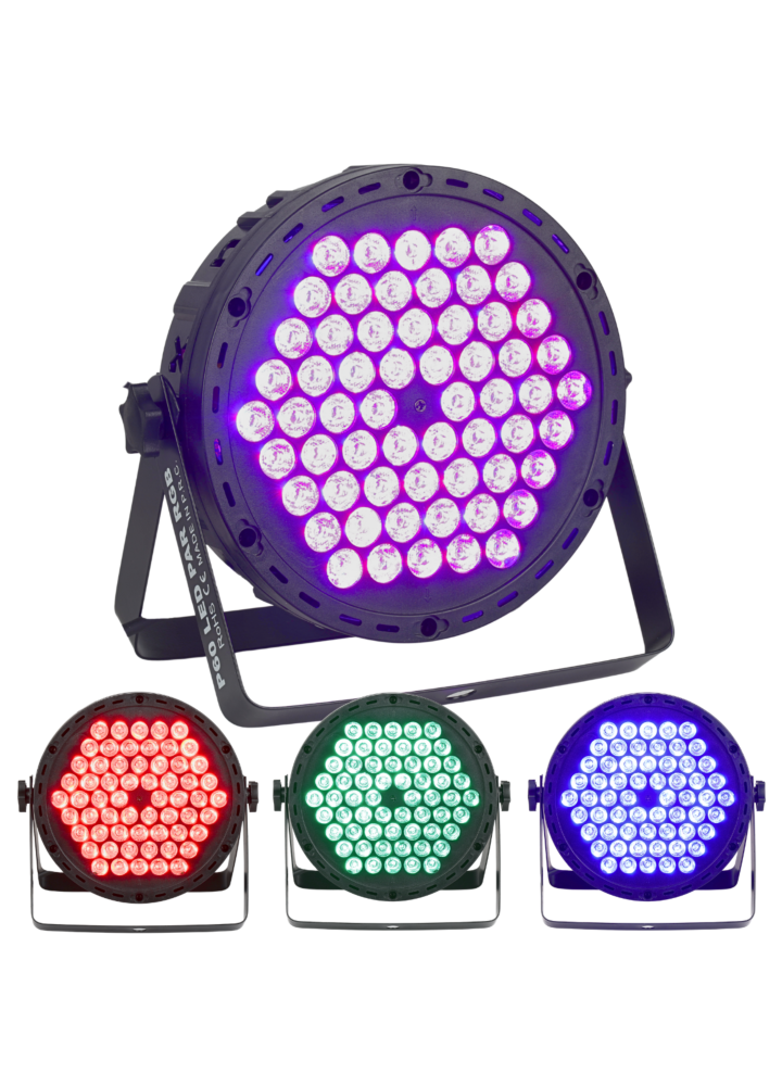 LIGHT4ME P60 LED PAR RGB reflektor sceniczny efekt oświetleniowy 60x0,9W LED
