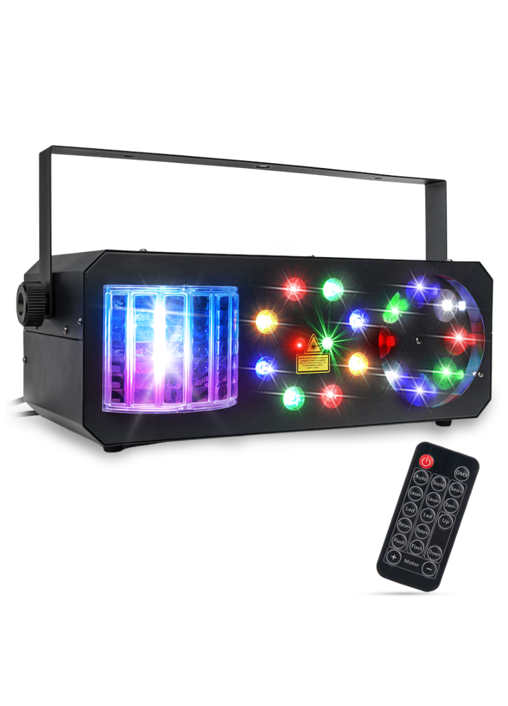 LIGHT4ME PARTY III V2 multi-effect LED derby gobo wash laser party lighting light effect