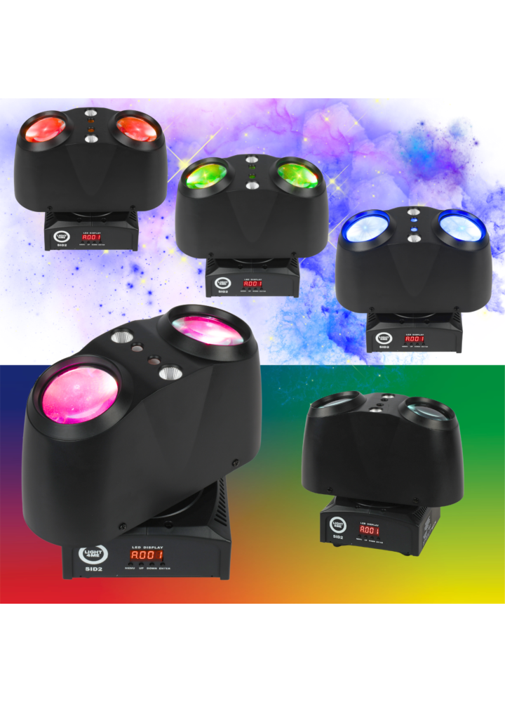 LIGHT4ME SID2 light multieffect LED 4in1 RGBW beam effect R/G laser COB CW strobe DJ disco club lighting