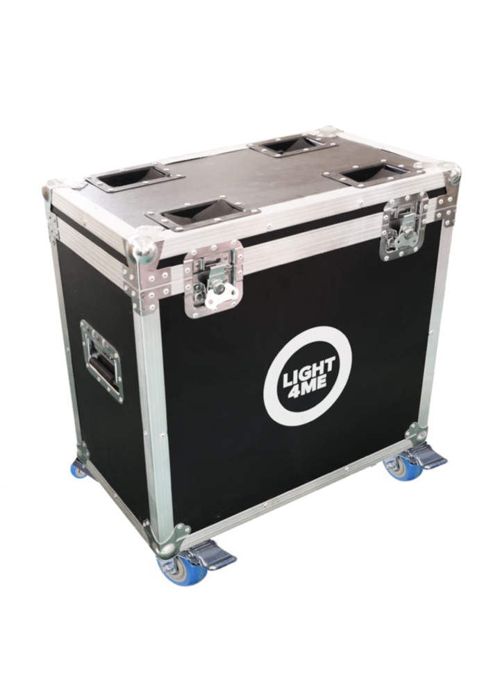 LIGHT4ME SKY BEAM 12R RING CASE 2IN1 skrzynia transportowa na 2 głowice ruchome akcesoria 4 kółka mechanizm blokady