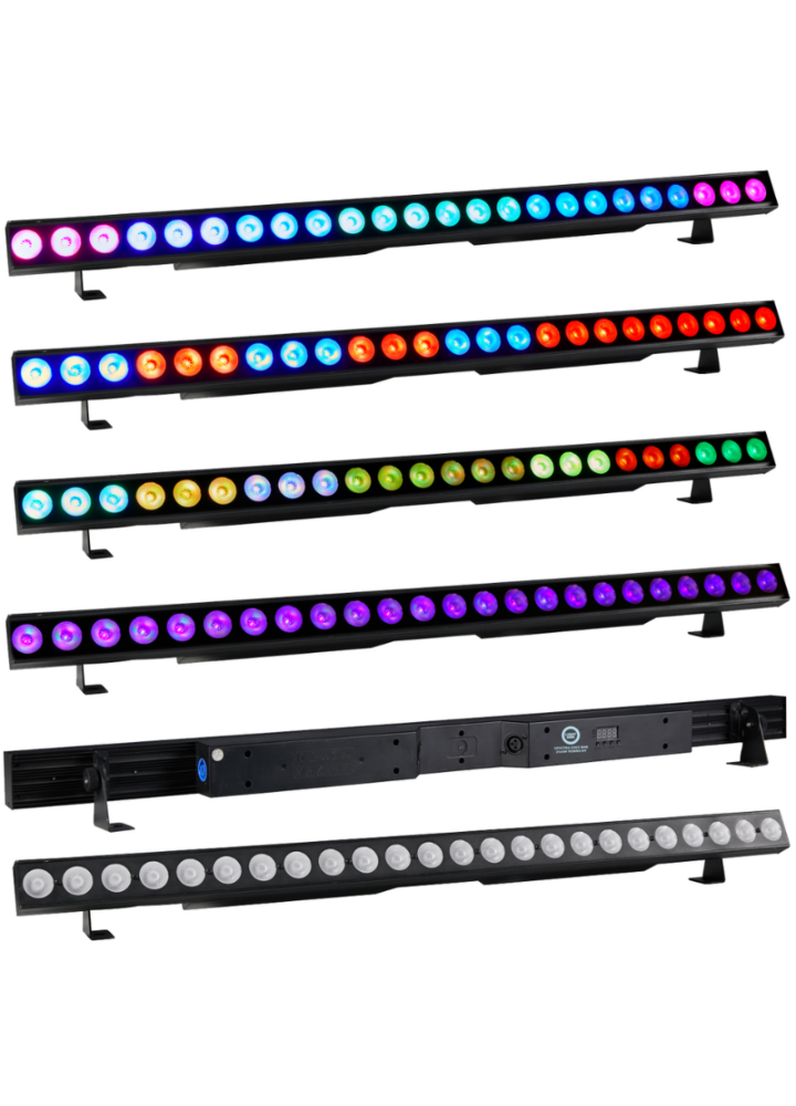 LIGHT4ME SPECTRA CREE BAR 24x6W RGBWA-UV listwa oświetleniowa oświetlenie sceniczne dekoracja światłem SMD LED 6w1