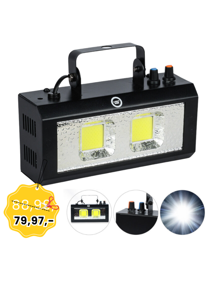 LIGHT4ME STROBE 40W stroboskop imprezowy dyskotekowy białe światło efekt świetlny LED