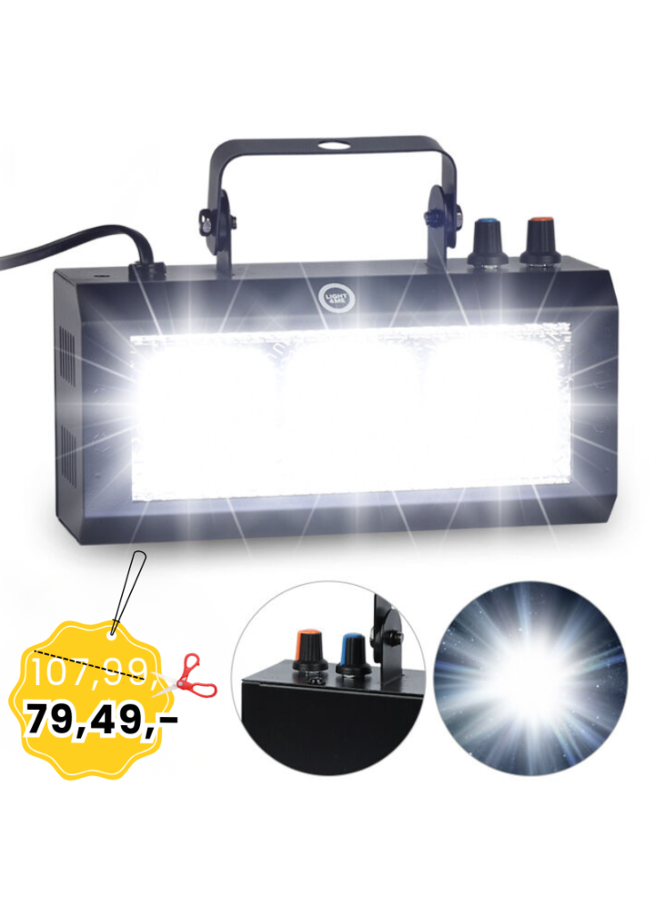 LIGHT4ME STROBE 60W stroboskop imprezowy dyskotekowy białe światło efekt świetlny LED