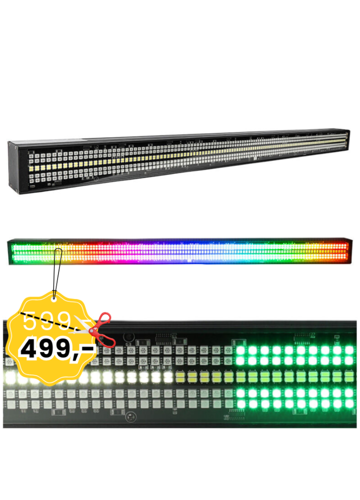 LIGHT4ME STROBE MULTI BAR listwa oświetleniowa stroboskop blinder oświetlacz efekt LED RGB+CW