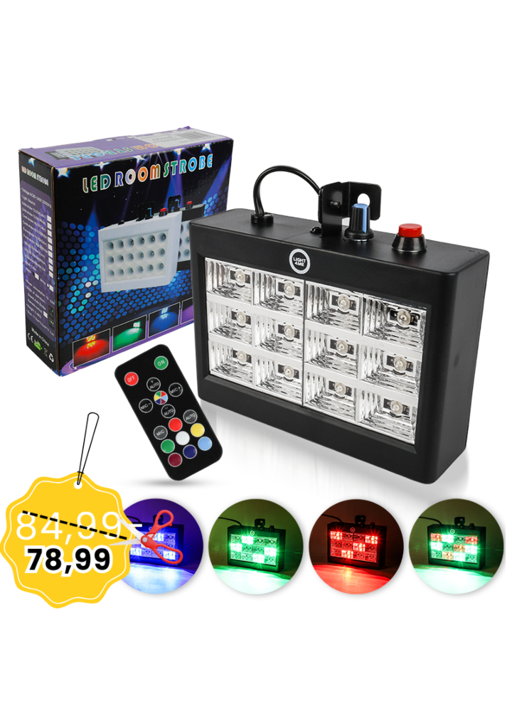 LIGHT4ME STROBE PANEL stroboskop RGB oświetlenie dyskotekowe blinder efekt świetlny LED