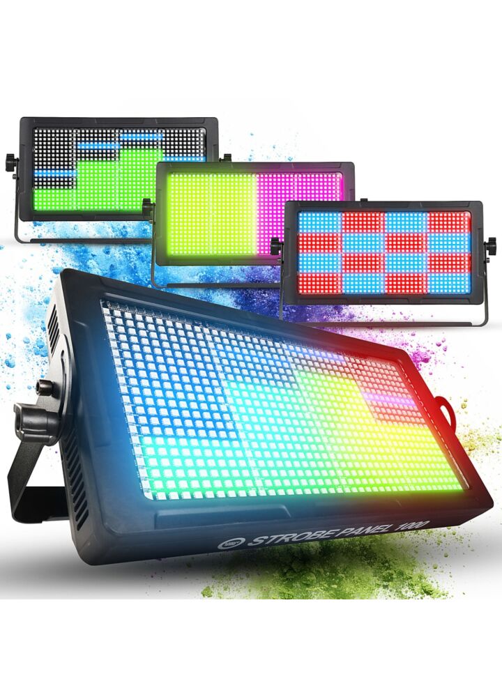 LIGHT4ME STROBE PANEL 1000 RGB stroboskop oświetlenie sceniczne oświetlacz LED 800x0,2W RGB SMD5050