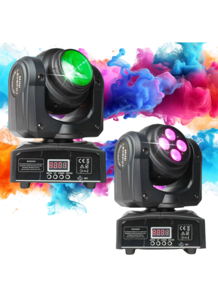 LIGHT4ME TWIN BEAM 210 WASH mini moving head LED double-sided