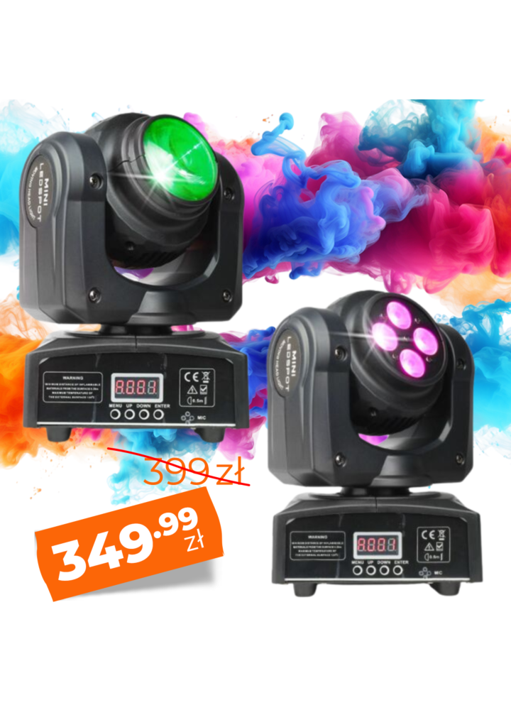 LIGHT4ME TWIN BEAM 210 WASH mini głowica ruchoma LED dwustronna