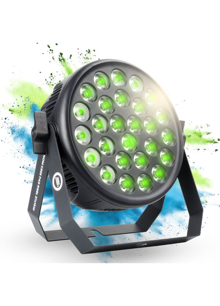 LIGHT4ME VENOM CREE PAR RGBL 27x15W reflektor sceniczny oświetlenie imprezowe DJ LED DMX uchwyt montażowy sterowanie dźwiękiem