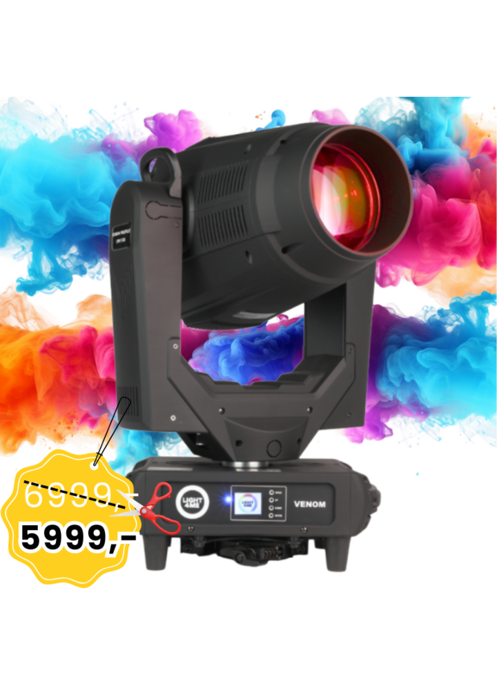 LIGHT4ME VENOM PROFILE CMY 550 głowica profilowa LED spot beam wash