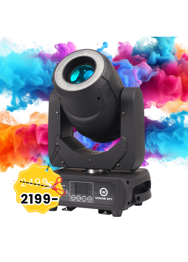 LIGHT4ME VENOM SPOT 150 SPY RING głowica ruchoma LED
