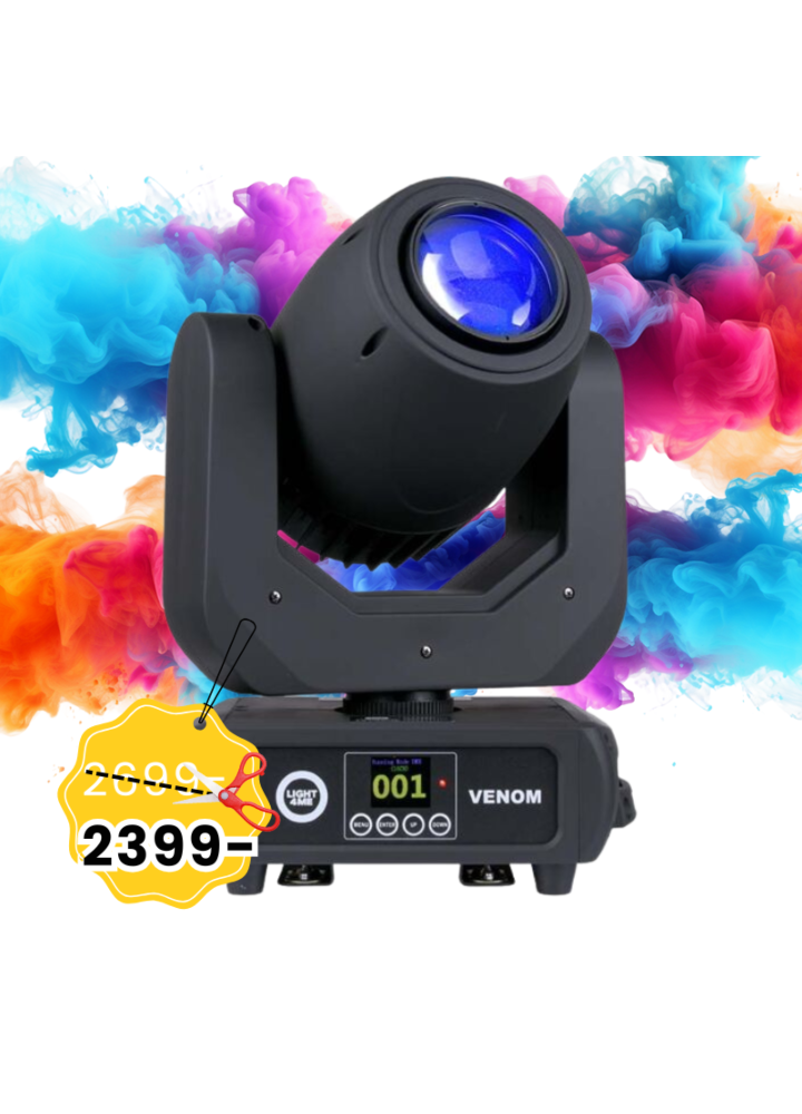 LIGHT4ME VENOM SPOT 150W głowica ruchoma LED oświetlenie estradowe
