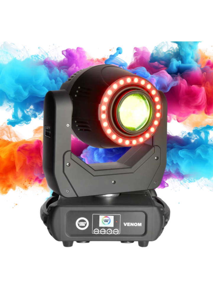 LIGHT4ME VENOM SPOT RING 200W moving head LED stage lighting