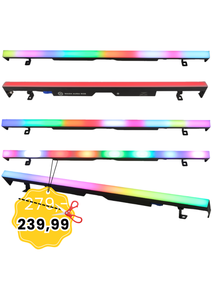 LIGHT4ME WASH AURA RGB listwa oświetleniowa dekoracja światłem wall washer 90x0,5W SMD5050 LED