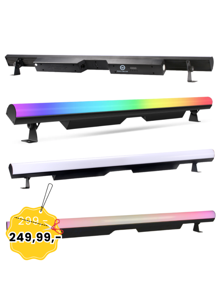 LIGHT4ME WASH TUBE BAR listwa oświetleniowa oświetlenie sceniczne dekoracja światłem 144x0,3W SMD 5050 RGB LED 3w1