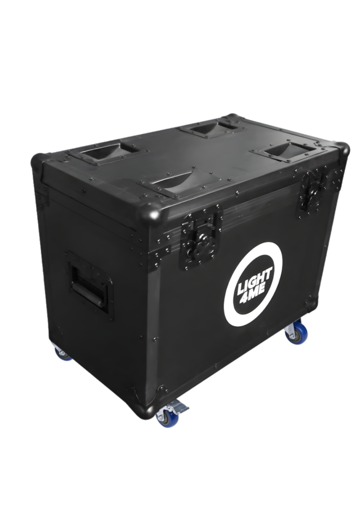 LIGHT4ME ZOOM WASH 19x15W CASE 2IN1 skrzynia transportowa na 2 głowice ruchome akcesoria 4 kółka mechanizm blokady