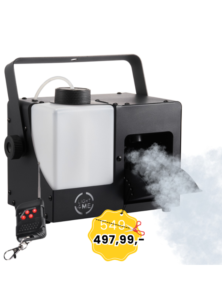 LIGHT4ME FAZE 500W generator wytwornica dymu mgły DMX pilot bezprzewodowy uchwyt montażowy