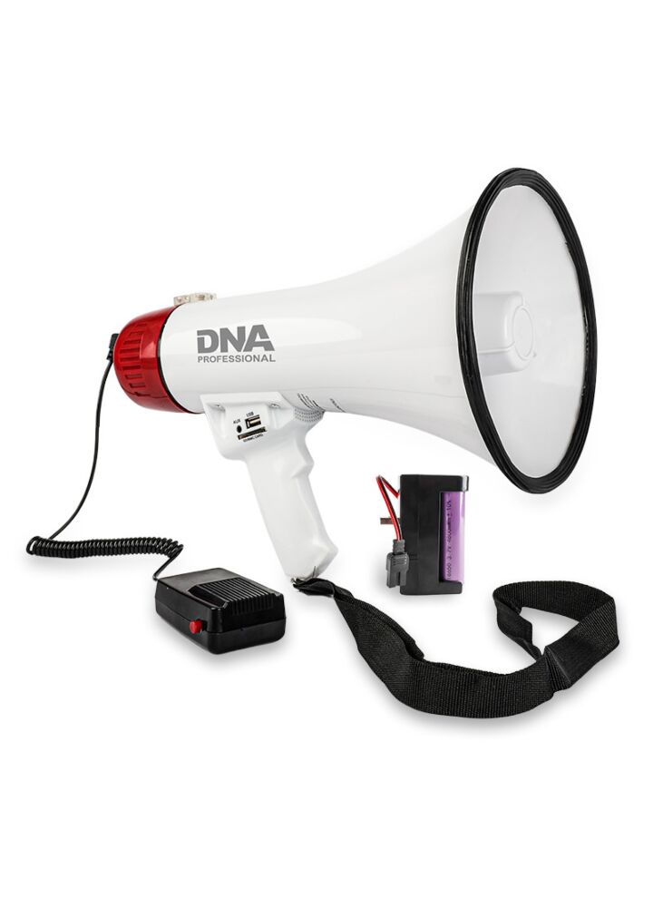 DNA MEGA1 megafon 30W wzmacniacz głosu syrena USB Bluetooth AUX micro SD